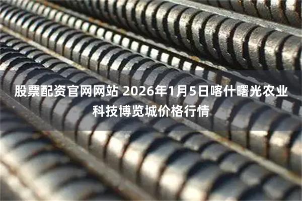股票配资官网网站 2026年1月5日喀什曙光农业科技博览城价格行情